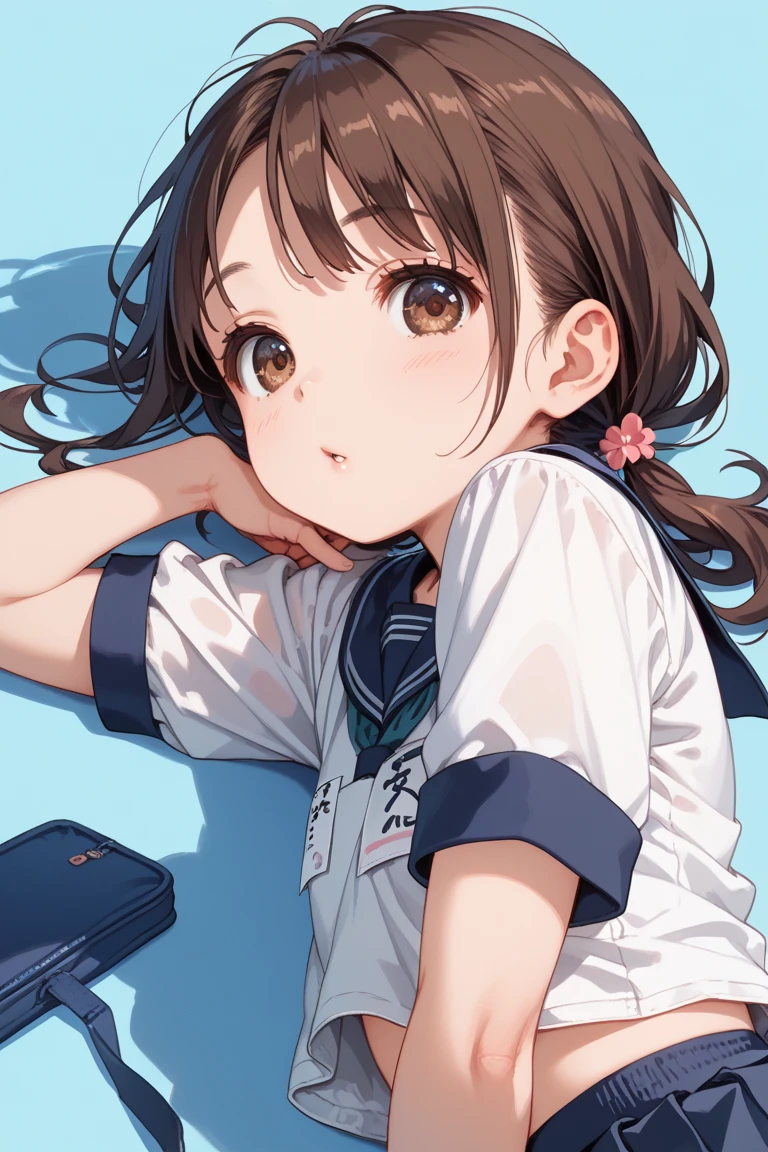 (masterpiece: 1.3), (Maximum resolution: 1.2), (Ultra High Definition TV: 1.2), Cinematic Light, 8K resolution, Detailed facial features , (Sharp focus: 1.2), (Focus on the face:1.2),Perfect Style, Beautiful Face, Acura, Anatomically correct, Highly detailed face and skin texture, Beautiful Eyes,Beautiful Eyes, Natural Cheeks, Glowing Skin, Fair skin: 1.2, (Glossy Lips: 1.4),、 (Embarrassed look: 1.2),Highly detailed face and skin texture, Beautiful Eyes, double eyelid, Natural Cheeks, , Glossy Lips: 1.4,Exposed cleavage、(White mucus on chest:1.4)(White mucus on thighs:1.2)、 blush、Humiliating、Expressions of embarrassment、Please open your knees、Expressions of anger、Big Breasts、dissatisfaction、Spread your legs、 、Sparkly little earrings and a rosary、Disheveled clothes、Exposed panties、Drenched in sweat、、Stockings Long Hair、 Clean woman,1 person、 I am proud, Old bedroom、、brown Hair、Short Hair、Dark blue eyes,(((tennis wear :1.3)))、(((pleated miniskirt))),(((exposed white panties))),detailed race panties,dissatisfaction、Masturbate、blush、Embarrassed face、Arms raised above heace in ecstasy、Eyes closed、(((pov))),(((Wear a pink taste tennis player uniform)))、high socks、navy colored socks,Plain clothes ,((tennis wear))、dynamic angle,dropping eyes,(((spreading legs open wide with knees bent,creating the shape of the letter M))),,(((14 years old))),(((in hotel))),(((lying down on the bed))),((lying down on white sheets)),dynamic angle