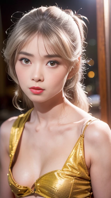 (Browsing Caution:1,4),Mix 4, (8K, RAWphotograph, Highest quality, Tabletop: 1.45), (Realistic, Realistic: 1.37),illumination, night, プロのillumination, photographn mapping, Radio City, Physically Based Rendering, Gradient Brunette, 高品質のphotograph, High resolution, 1080P, (Detailed facial depiction), (Detailed description of the hand), (Delicate CG), Extreme light and shadow, Rich details, (Detailed facial features), (Highest quality), Look in front of you, Highly detailed face, Highly detailed lips,  超High resolution, (Faithfulness: 1.4), photograph, 1 girl, [(sad)],  , Thin limbs, movie, Cool pose, I Cup, Highest qualityな完璧なボディ, photographのような, (1 girl: 1.3), Perfect balance, (Huge, Perfect breasts, Areola),(Realistic, Photorealistic:1.37),One Girl, Cowboy Shot,Professional Lighting, Photon Mapping, Radio City, RAWphotograph、(Photorealistic:1.4)、Octane Rendering、Complex 3D rendering with ultra-detail, Studio Soft Light, Rim Light, Vivid details, Super Detail, Realistic skin texture, Detailed aspect, Beautiful details in the eyes, Highly detailed CG Unity 16k wallpaper, compensate, (Detailed Background:1.2),Highest quality, 超A high resolution, Tabletop, One Girl, One girl,alone, Upper Body,View Viewer, ((Black Background:1.2)), Multicolored Hair, compensate , Lips parted, Black Lips, eyeliner, Gothic, Goth Girl,((Light on face:1.2)),((movie照明:1.2)),(Photorealism:1.4),30 piercings in left ear)),((necklace)),((A woman who always smiles)),((nightのプールサイド:1.6)),((Lighting on face:1.1)),((Upper Body:1.2)),((Delicately depicting the face:1.2)),(Very short bob hair:1.5),((Golden hair color:1.6)),((((Completely naked)))),(((nsfw))),((Small breasts:1.2)),((((全身Completely naked)))),(((The face feels)))