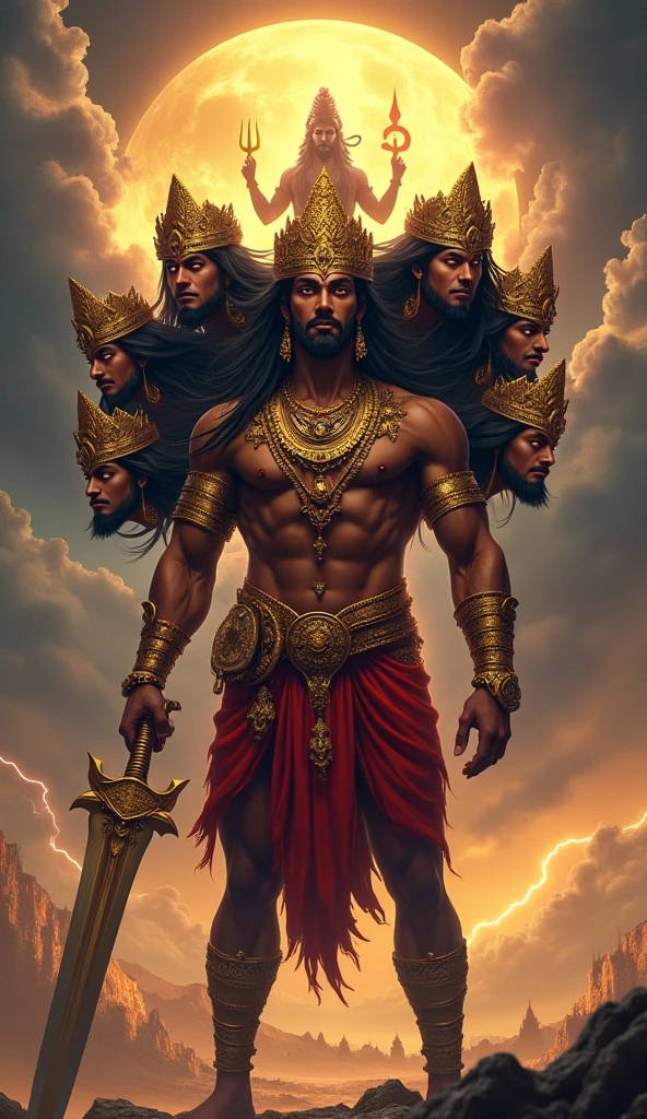 ((masterpiece,best quality)), 4k, highrest, men,solo, smile, brown dress, (perfumer outfit2:1.2), Malayalam actor Prithviraj Sukumaran, with his chiseled features and intense gaze, brings to life the character of Karnan, the powerful warrior from the Mahabharata. He wears a regal costume, adorned with armor and a golden crown, symbolizing Karnan's status as the king of Anga. His expression exudes a sense of pride, honor, and determination, reflecting Karnan's complex and multifaceted personality.