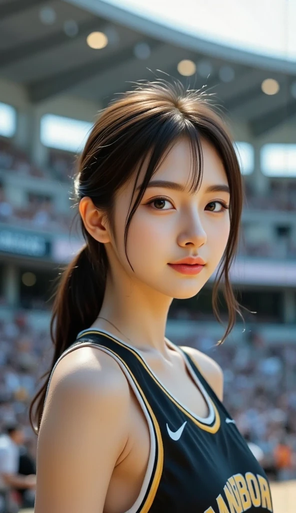 masterpiece, Best Quality, Illustration, Ultra-detailed, finely detail, hight resolution, 8K Wallpaper, Perfect dynamic composition, Beautiful detailed eyes,Colossal tits, fitness wear, Natural Color Lip,