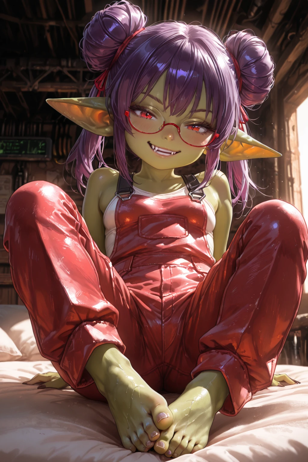 (((green skin:1.2))),(medium hair),(pink color hair),(Black Sclera),((medium breasts)),((slender adult)),((highest quality)), ((masterpiece)), (be familiar with), Perfect Face,1 boy and 1girl are having sex on bed,succubus woman,Demon woman,demon horn,demon wing,demon tail,crotch tattoo,smile,squat,(1boy),(penis),(cowgirl position),reverse sex,riding sex,Leg spread,squat,semen,Liquid is dripping