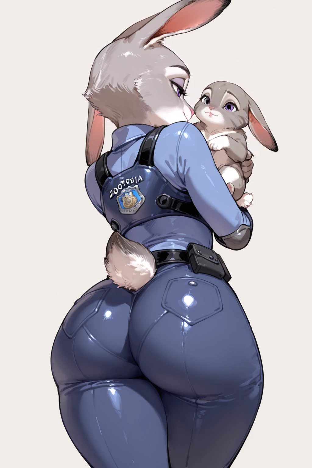 cleavage,score_9, score_9_up, score_8_up, score_7_up, score_6_up, score_5_up, source furry, anthro, Long exposure photo of Hyperrealistic art anthro, judy hopps, detailed two tone grey fur body with white chest, grey lagomorph feminine beautiful face, facial bukkake, cum in face, mouth full of cum, open mouth full of cum, cum in mouth, mouth full of cum, completely full of cum, cover d in cum, nsfw, closed eyes, naked and showing her ass, hands in ass, spread butt cheeks, detailed pussy, detailed anus, birds eye up shot, shot focused on her butt hole, butt hole closeup, in police car with blue and red lights on. Big unicorn horse cocks cumming on her, unicorn horse cock cumming on Judy hopps, realistic detailed unicorn cock, big detailed unicorn cock, cuming mid air, big unicorn cocks in scene, lots of cocks, bukkake , cock up her ass, cum fart, anal prolapse, detailed pussy, cute pussy, double penetration, Judy wearing police uniform and cute police hat, pants down, detailed pink panties, pink spanked butt cheeks, cute pink detailed pussy, unicorns fucking Judy, colourful unicorns.