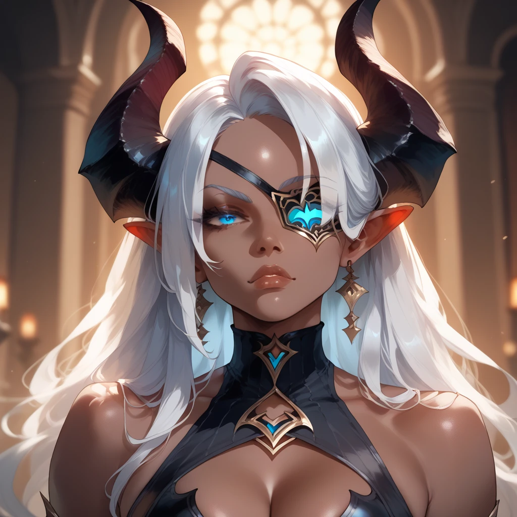 Beautiful Alluring female drow knight, she is wearing an ornated horned crown, Mythology Theme, Fantasy Theme, purple Skin, fair long white hair, red eyes, a cup size extremely small breasts, Inside A magical dark bioluminescent mushroom forest, Barely Clothed, gothic spiked bikini armor, Beautiful D&D Character Portrait, Beautiful Fantasy, Detailed, Digital Art, Extreme Detail, Polished, Beautiful, Hyperdetailed, Intricate, Elaborate, Meticulous, Anime Character, Detailed, Anime Face, Sharp Focus, Unreal Engine, 3d Rendered, Volumetric Lighting, Reflections, Glossy, Digital Illustration, Sensual Pose, Suggestive Pose, Full Body Shot, small perky breasts, anatomically correct 💖❤💕💋❣