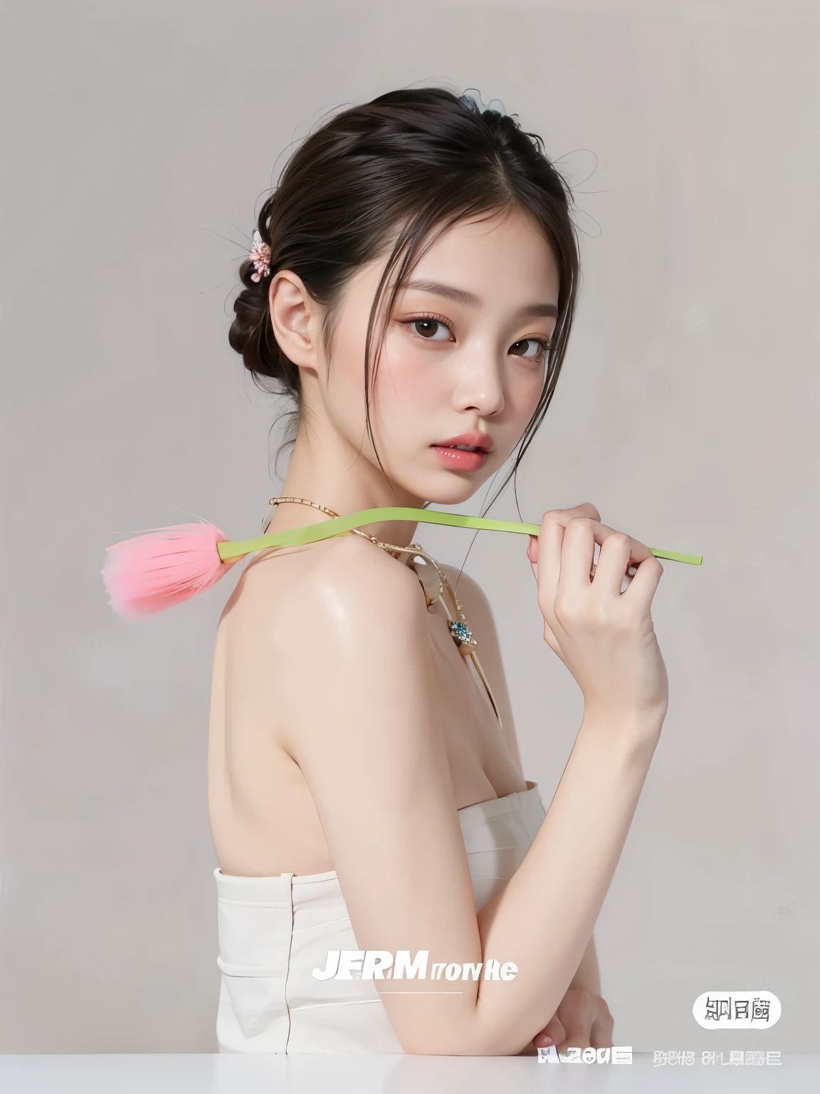 ((Extremely precise and accurate anatomy:1.0)), (photo realistic:1.4), (Hyper realistic:1.4), (Highest qualityの現実的な肌の質感:1.4), (Improvement of quality:1.4), (Enhances the beauty of skin texture:1.1), Clean and glowing skin, One girl, woman, masterpiece, Highest quality, Highest quality, (Volumetric lighting),(Film Grain:1.1),Very detailed CG unity 8k壁紙, Concentrated, Very detailed, Ultra-realistic, Realistic, Sharp focus, Absurd, (High resolution:1.2), (High Contrast), photograph, Detailed and complex, (((Trending on Instagram:1.38))), Very detailed, Digital Painting, Art Station, Concept Art, Smooth, Sharp focus, Looking at the audience, Tank top.