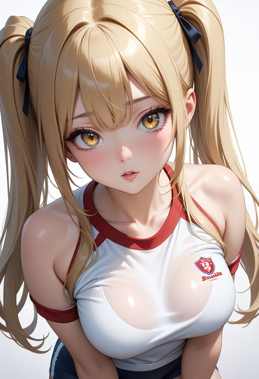 (best quality:1.1), (masterpiece:1.4), (absurdres:1.0),  portrait, close-up,
1 girl, ekaterina kurae, twintails, (low-tied_long_hair:1.2), hair ends, very long hair, blonde hair, flat chest, blue eyes, t-shirt, cargo pants, looking at viewer, outdoors, (blush:1.2), mall, (crowd:0.75), armpits, arms up,
