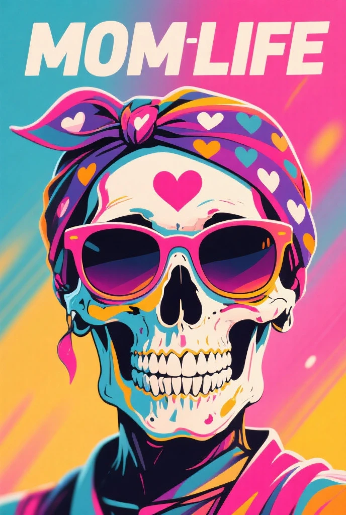 A detailed illustration a Dead Skull wearing trendy sunglasses, t-shirt design, flowers splash, t-shirt design, in the style of Studio Ghibli, pastel tetradic colors, 3D vector art, cute and quirky, fantasy art, watercolor effect, bokeh, Adobe Illustrator, hand-drawn, digital painting, low-poly, soft lighting, bird's-eye view, isometric style, retro aesthetic, focused on the character, 4K resolution, photorealistic rendering, using Cinema 4D --auto