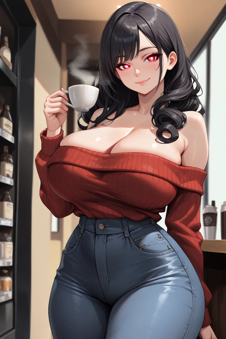 (obra-prima, melhor qualidade: 1.4), (dias modernos), (tiro de cowboy), 1girl, solo, pov, sfw,
namorada deslumbrante, (standingn: 1.1), dinamic pose, (oversized white sweater, Knitted sweater: 1.4), (tight yoga pants, dark gray yoga pants: 1.4), (jaqueta azul marinho curta, jaqueta jeans: 1.4), cabelo verde longo, franja varrida, heart shaped face, rosto elegante, rosto bonito, rosto altamente detalhado, pele altamente detalhada, poros da pele, espalhamento subsuperficial, (olhos verdes detalhados), pupilas realistas, peito grande, sorriso amoroso, olhando para o espectador, rosto cheio de blush, full pouty lips, holding a single cup of coffee, centralizado,
coffee in the background, rua da cidade, dia ensolarado, vento, fundo detalhado, profundidade de campo, atmosphric perspective, volumeric lighting, sharp focus,
Absurdos, Realistic proportions, boa anatomia, (realista, hiper-realista:1.4), 16k HDR,Swimwear、Large Breasts