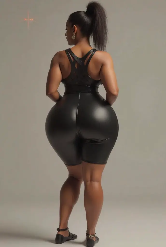 ((best quality)), ((masterpiece)), (detailed), perfect face, chubby woman, chubby face , chubby girl , widest hips , fat belly , thick neck ,, thicc , thick body , thick thighs , thick arm, small breasts but her body is a chubby, full body view, dark-black room, black bokeh background, thight dress, wearing sneakers, short hairstyle, diamond necklace, wearing a watch, tall woman, restore face, white skin , longest thight pants , glasses , cold vibes, , 4k resolution, japanese goddess,voluptuous