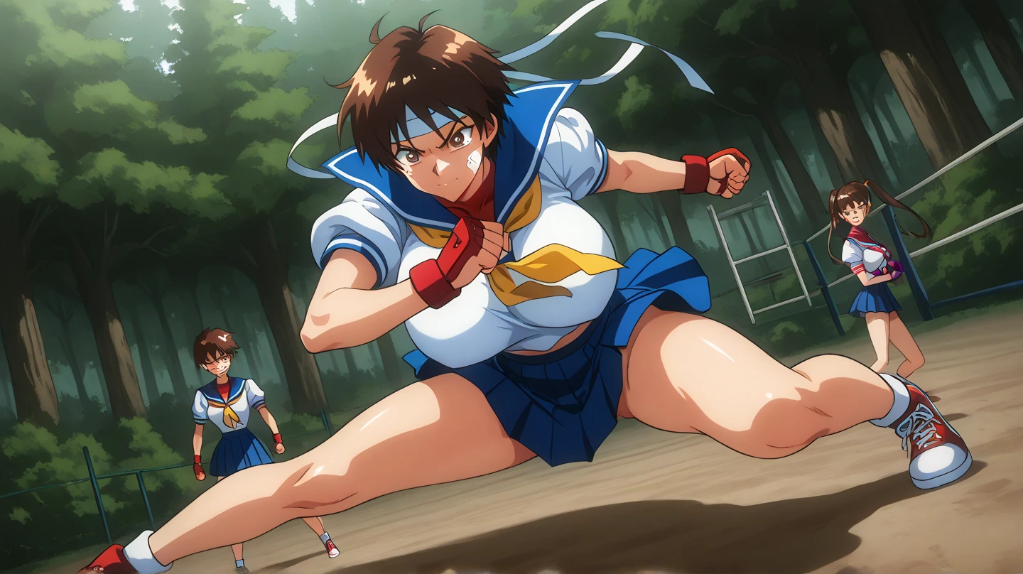 (masterpiece, highest quality:1.4), (stand on one leg:1.2), (standing split:1.3),1 girl, S○le○, ○utd○○rs, Day, street, Hands and hips, :○, from the front, looking at the viewer, 春Day野サクラ, School○○uniform, green shirt, serafuku, pleated skirt, black skirt, black stockings, (white neckerchief), long sleeves、looking at the viewer, highly detailed face, highly detailed eyes, scattered below the surface, realistic student, The whole face turns red, embarrassing、sweating、suffering、(((tears flow, I'm so frustrated that I cry、欲求不満でIを睨みつける)), (bondage),vapor、extreme climax、become greedy、Difficulty breathing、 sexual expression、A large amount of cloudy fluid drips from the genitals..、lip whole, detailed background, written boundary depth, volume lighting, sharp focus, absurdres, realistic proportions, 16K HDR, whole body, Lift one leg with your hand, muscular, abs, flexible, Gym, tight, muscular legs, thin legs, detailed body、A classmate with a vibrator in her panties was grinning as she took a photo with her smartphone..