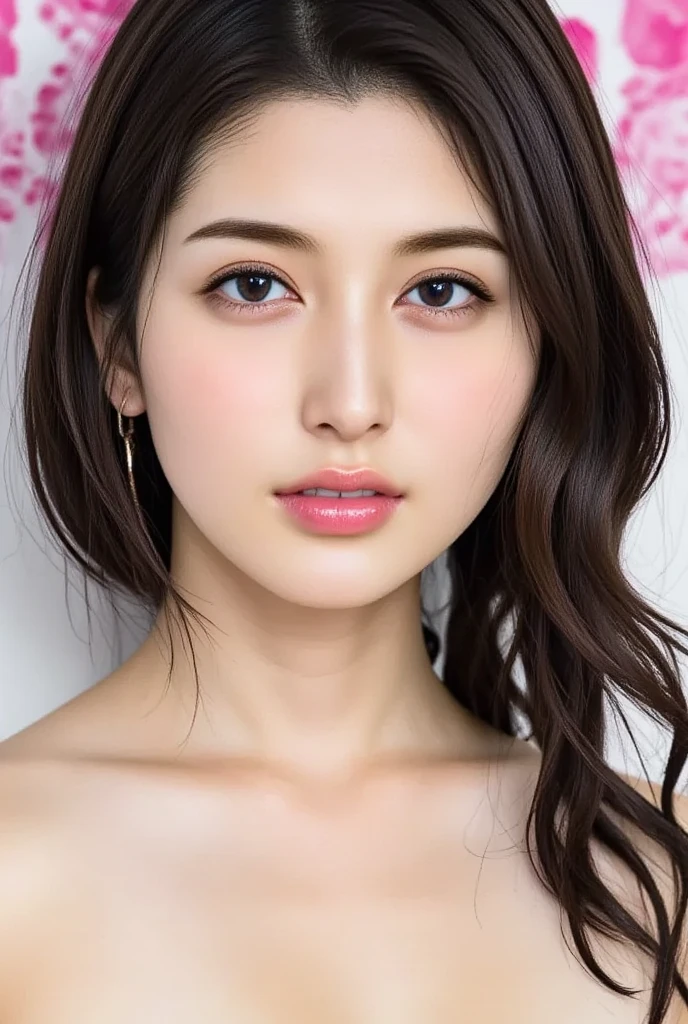 (masterpiece),(Highest quality:1.2),(Very detailed:1.2),(High resolution),(Photorealistic Stick),(RAW Photos),8K,Backlight,(Depth of written boundary),(Sleek lighting:1.2),Close-up of a naked woman,Soft portrait shots,Beautiful Japanese Women,Gorgeous face portrait,(Eye light,Sharp pupils,Detailed eye drawing,)Very beautiful face,(Detailed skin texture:1.3),Beautiful portrait,A lovely and delicate face,Beautiful young Japanese woman,Look this way,front,(POV shot),(sleepy)