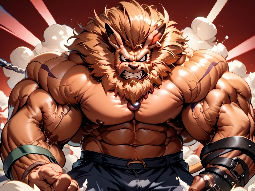 Bear woman big size large giant muscles
