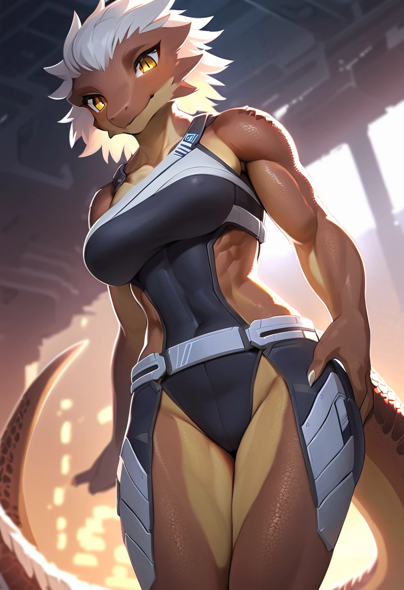 disney cartoon still frame of a smooth, elegant, powerful, (muscular:1.3), sexy, (Beyonce:0.8) as commander shepherd a flirting posing dominant powerful female dominatrix wearing science fiction power armor (mass effect suit:1.2), <lora:nala:0.8> (lioness:0.6), snarling, angry, (holding a gun:1.2), inside a science fiction space station, epic volumetric lighting, film grain, centered, full body, (masterpiece, best quality, highres, photo-referenced:1.1), (science fiction:1.1), sparkling eyes, caustics, (character focus), (perfect anatomy:1.2), (realistic, photorealistic:1.5), seen from below, elegant, tight fitting, (science fiction:1.3) (digitigrade:1.4), big (breasts:1.2), , drawing, animated, (full figure:1.8) zoomed out in the distance
