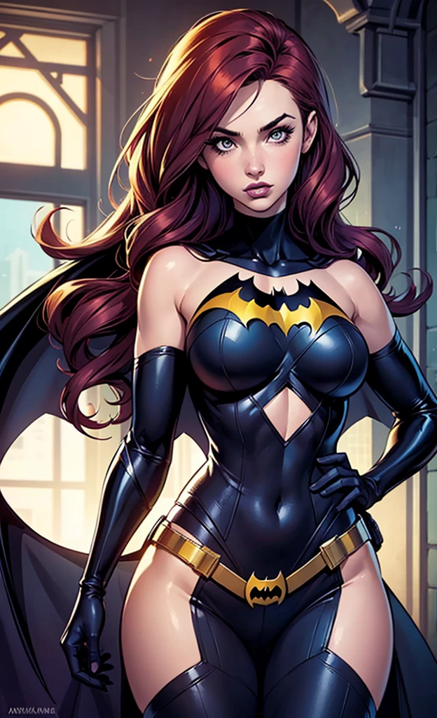 masterpiece, best quality, solo girl, full body, dark blue hair, blue eyes, long hair, medium breasts, sexy body and face, wavy hair, smile, parted lips, gradient clothes, dress, elbow gloves, sleeveless, bare shoulders, cape, boots, bracelet, sleeveless dress, ribbon, black gloves, turtleneck, short dress, pantyhose, black footwear, night, sexy pose, cowboy shots, detailed body, face, and eyes, sharp focus, vibrant, creative, dynamic, high definition, high resolution, 8k, (Upscale: R-ESRGAN 4x+ Anime6mage enchance:4x), voluptuous body, cinema lightning, dakimakura style, looking at the viewer,detailed eyes, detaield hands, detailed face, elf woman,full body