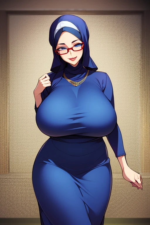 56 Years old, Indonesian mature woman, wearing Wide Hijab, perfect , (natural Gigantic breast : 1.3), gorgeous eyes, Soft smile, wear a Gamis, Tight Gamis, Diamond Necklace, (Breast about to burst Out), Nightime walk, Excellent Soft light, Light Colour.