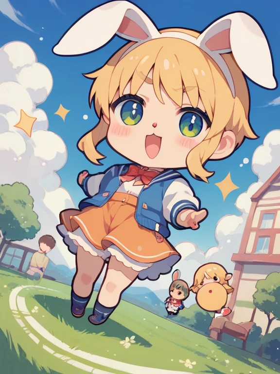 digitalart、Spirit of Light、Yuru Chara Style、Laugh、Wearing a bell