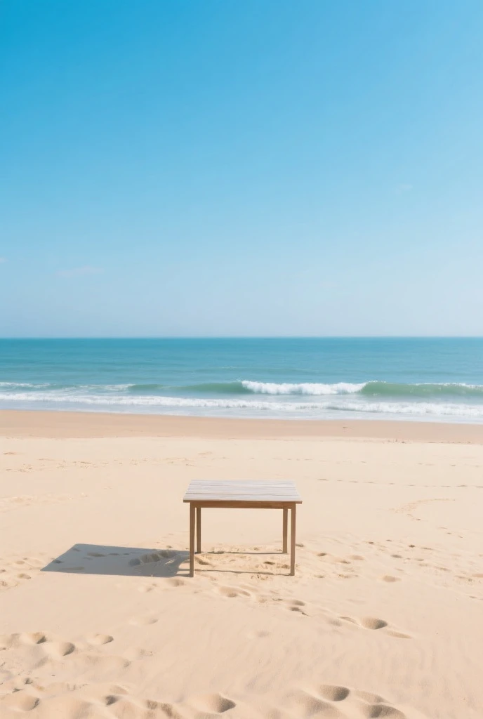 Two-dimensional stripped naked by the sea