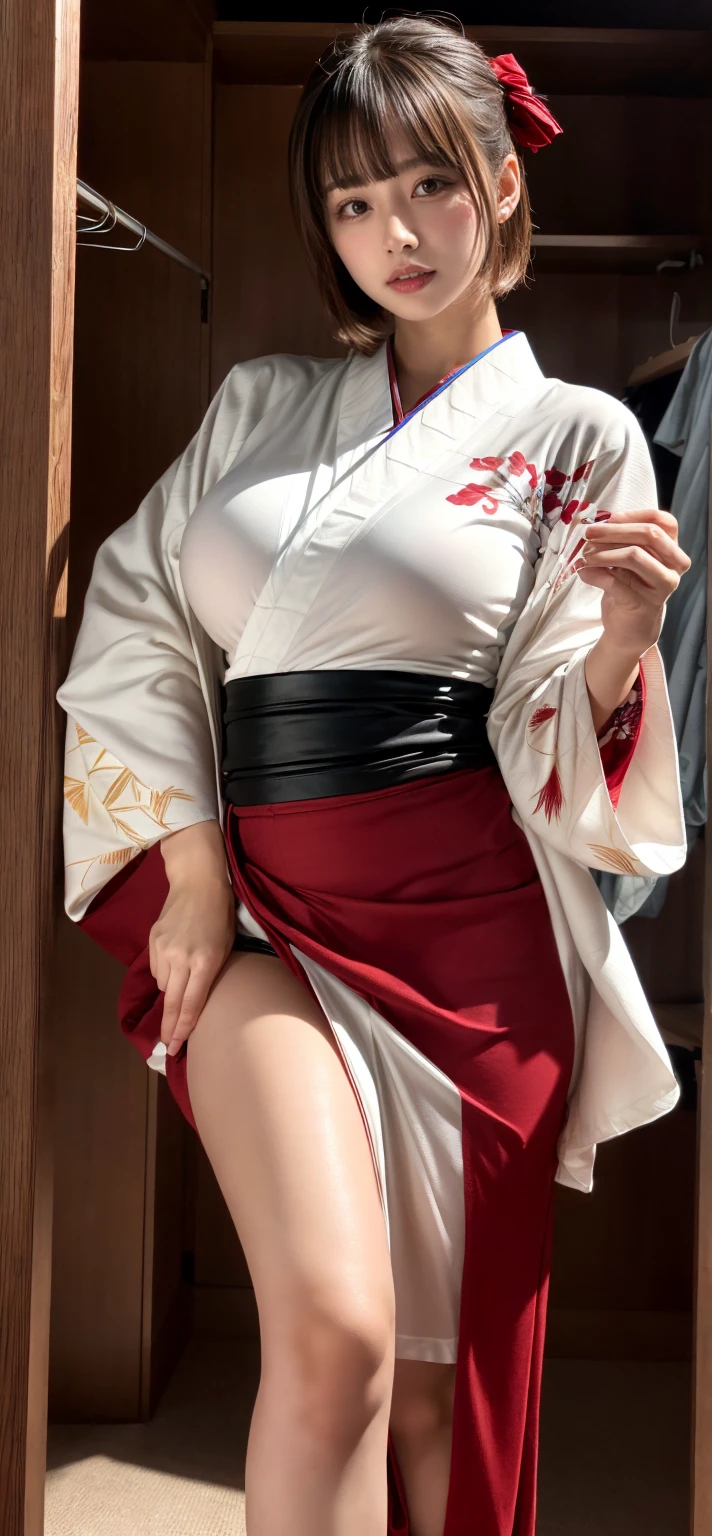 Completely naked、Lower body naked、No underwear、Lower body exposed、Pussy、Realistic, Spread your legs、Ultra-high resolution、sexyなウマリンダ戦士、Accurate anatomy、Pretty face、Delicious company、Fascinating figure、sexyなOpen kimono、Fascinating、sexy、Eros、Big Breasts、I can see her cleavage、sexy太もも、One thigh is raw、Open kimono、Long legs、White tabi socks、The work is created in a medium reminiscent of Japanese ink painting.。、Japanese painting、大胆なストロークとMonochromatic color palette、 Artist'Superior technology、Image presence and strength、The best quality in power、 Faithfully reproduces the texture and complex patterns of the kimono、Proving the highest quality、Drama-style evidence、 usually、A work of art of grace and strength、Traditional Japanese aesthetics with a modern feel、 Monochromatic color palette、Putting the details together、A captivating painting、