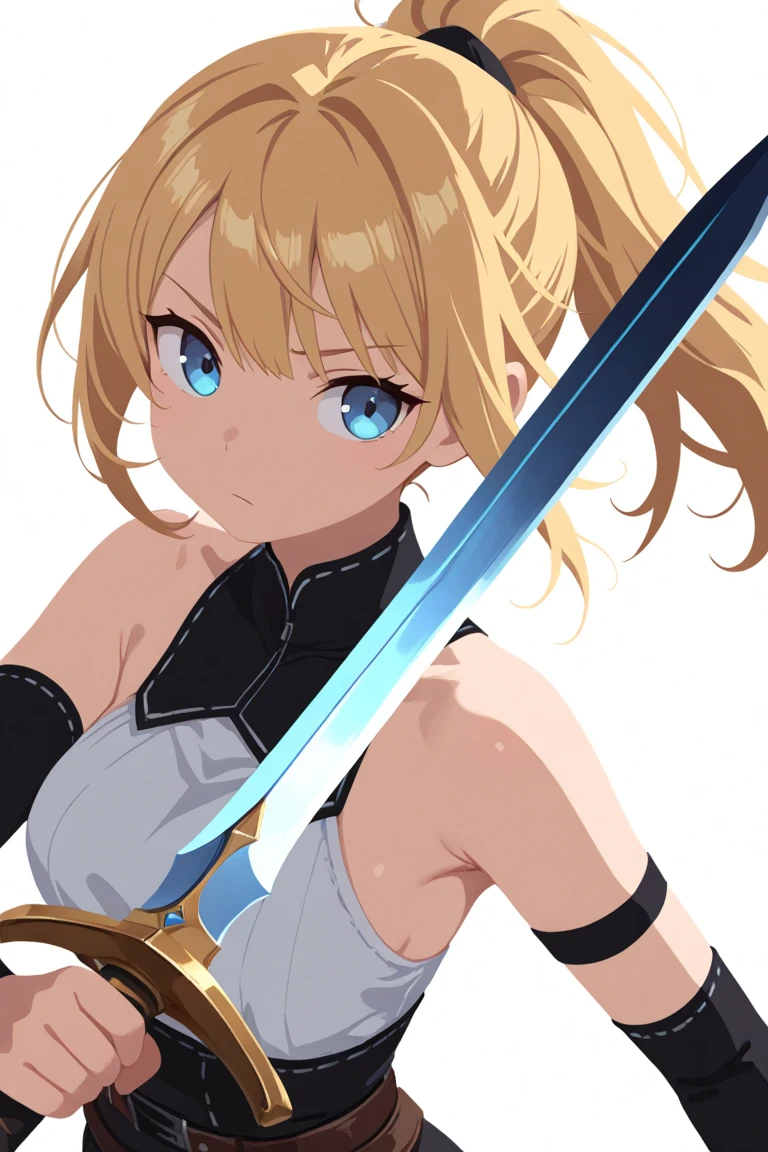blond woman in a blue dress holding a sword and a gun,vestuario samurái colegiala japonesa, (mini skirt plizada :1.4),(Babydoll Sucker Punch) ,(corbata) ,mostrando vientre plano, ciri from the witcher, elisha cuthbert as a rpg warrior, ciri, imogen poots as a holy warrior, dove cameron in a knight armor, imogen poots as a d&d paladin, imogen poots as a paladin, (Sucker Punch:1.4), high quality, (RAW photo, best quality), (realistic, photorealistic: 1.4), (extremely delicate and beautiful: 1.4), amazing, fine details, masterpiece, ultra detailed, high resolution, best illustration, best shadow, intricate, ( extremely intricate: 1.2), (exquisitely detailed skin), cinematic light, perfect anatomy, (cool color: 1.4), sharp focus, 8k UHD, DSLR, (Fujifilm XT3),(fondo trincheras utilizadas en la Segunda Guerra Mundial en las líneas de combate) 