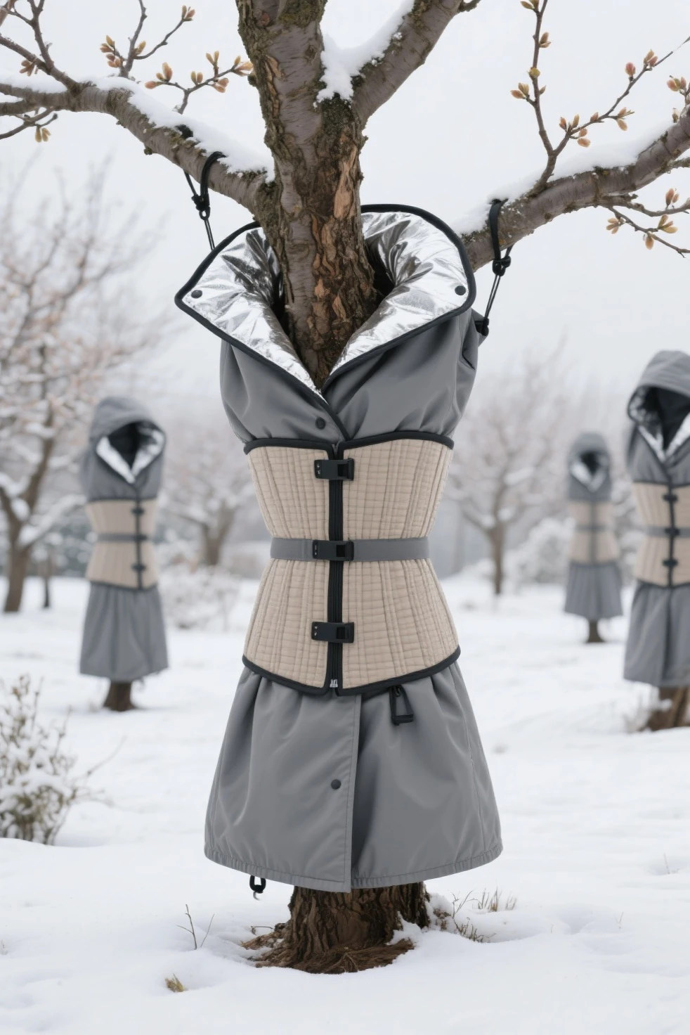 3 girl In front of the snow mountain valley Wrangler Nubicon, three beautiful female soldiers are on the lookout.bondage (Shibari,hands tied behind back:1.5), (Shibari:1.21), BDSM,Tied up, 