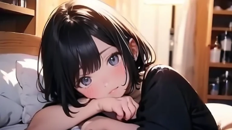 masterpiece, best quality, detailed, beautiful, 4K, schoolgirl, shy, crying, flushed face, legs spread, sitting, looking at viewer, detailed skin, detailed face, tall, cute face, photorealistic, full body shot, from front, ground-level shot, sharpen,(detail face:1.3)