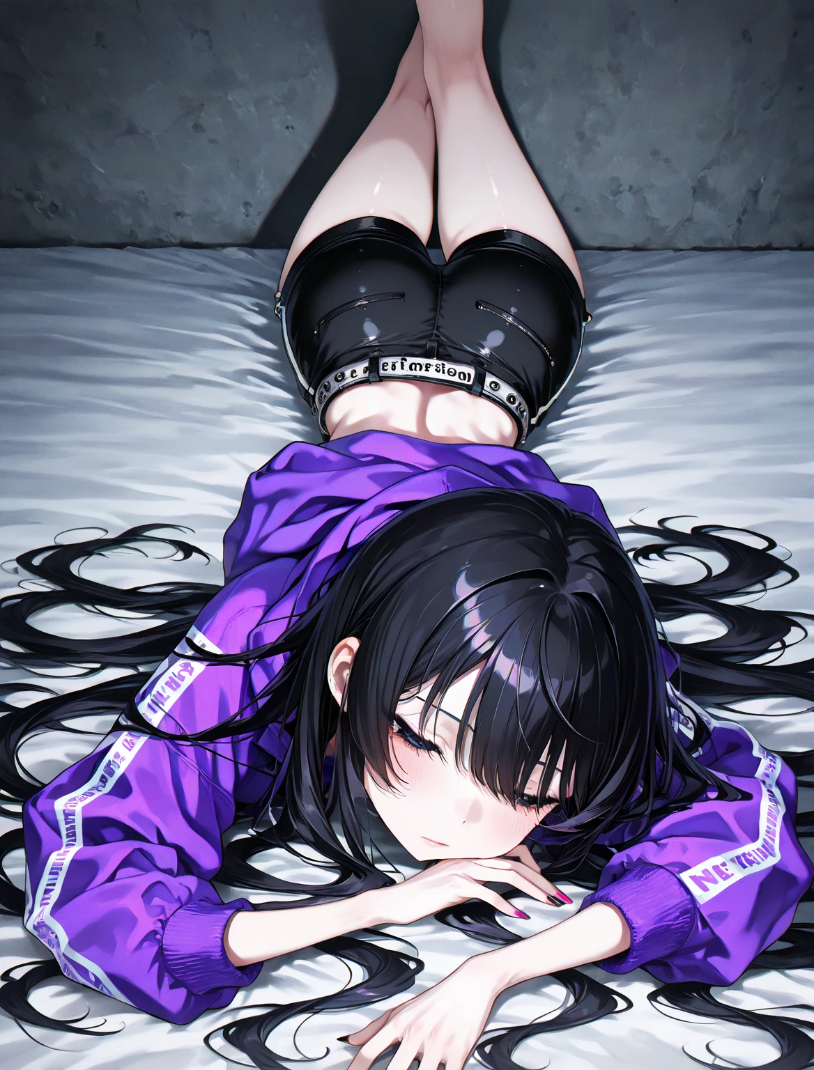 1girl, full body, black short hair, glowing eyes, the yukata was slightly open, sleeping on the mattress, parted lips, big breast, blush, tongue out, night, hyper-detailed, high quality, 8k, photorealistic, professional digital painting, dramatic lighting, vivid colors, intricate details, serene atmosphere, natural environment, ethereal, dreamy