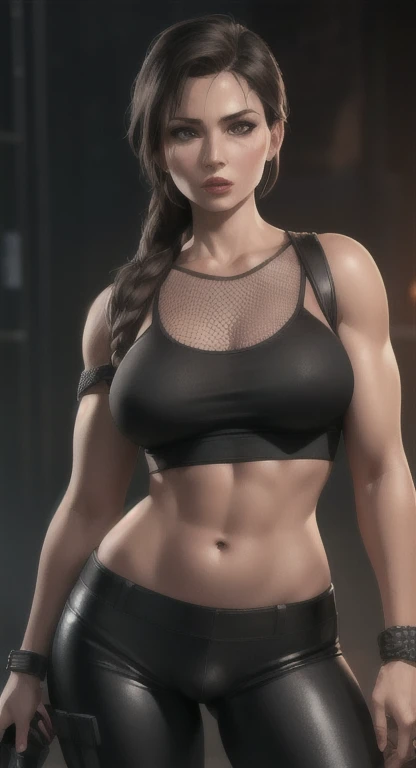 title): Nsfw Masterpiece: A RAW photo in best quality showcases a photorealistic, extremely detailed CG Unity 8k wallpaper of a sultry Kassandra. The depth of field is masterfully utilized, drawing focus to her extremely sexy figure (1.3) with a voluptuous fit and an alluring gaze (1.3). She stands in a nighttime setting under dim light, her seductive school girl uniform (1.2) contrasting with the darkness. The cinematic light illuminates her opened leg (1.3), inviting intrigue, while the blurred background adds mystery. Lens flare and ray tracing enhance the captivating scene