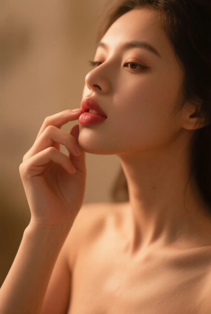 NSFW, full , 8yk、Raw photo、(masuter piece)、(top-quality)、Hi-Res、(girl with)、(realisitic、Photorealsitic:1.2), Upper body、Facing up、glamor、20yr old、middlebreasts、Eyes closed、Deep sadness、Sorrow、look up sky、Open mouth、screeming、a room、Background blur,