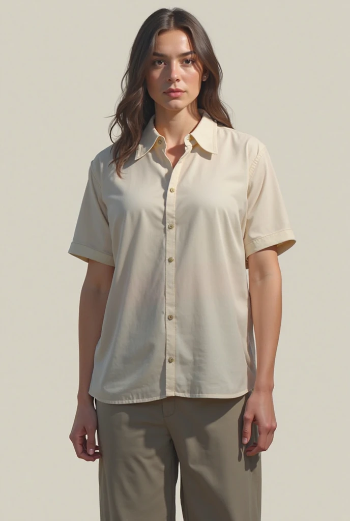 arafed woman in a white shirt and skirt standing in a forest, confident relaxed pose, beautiful, attractive, entire body visible, full body, hyperrealistic, real human skin, best quality, 8K, masterpiece, extremely intricate, detailed eyes, detailed face, detailed body, exaggerated features, pronounced features, fujifilm