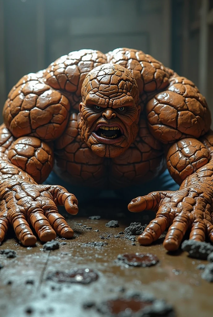 ((best quality)), ((masterpiece)), (detailed), marvel the thing. human stone body 