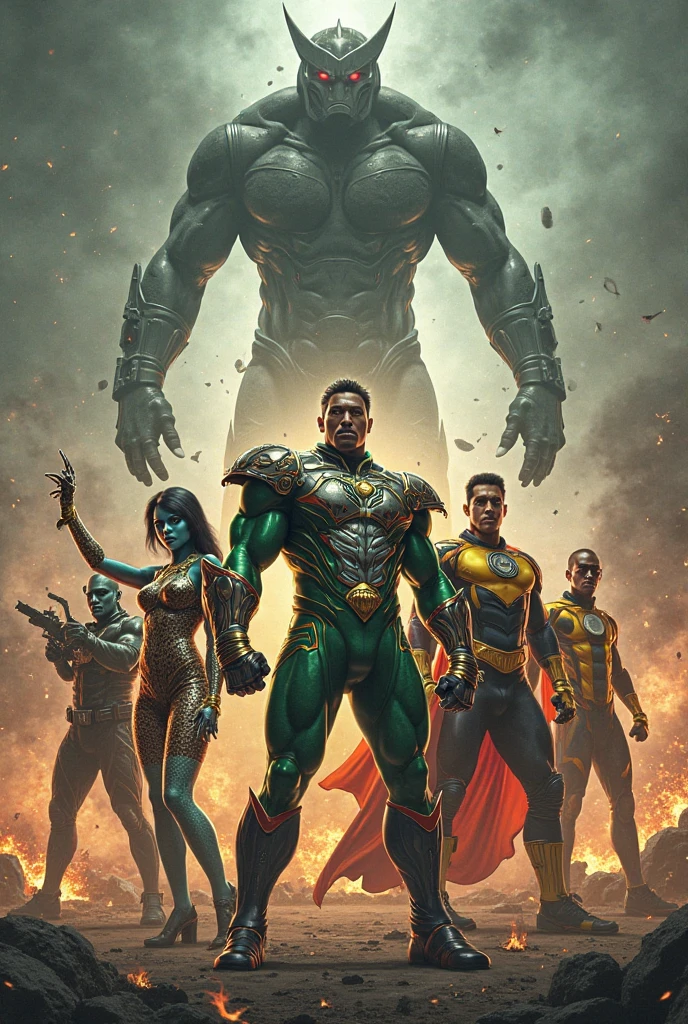Dr.doom Marvel character facing Kang with realistic details