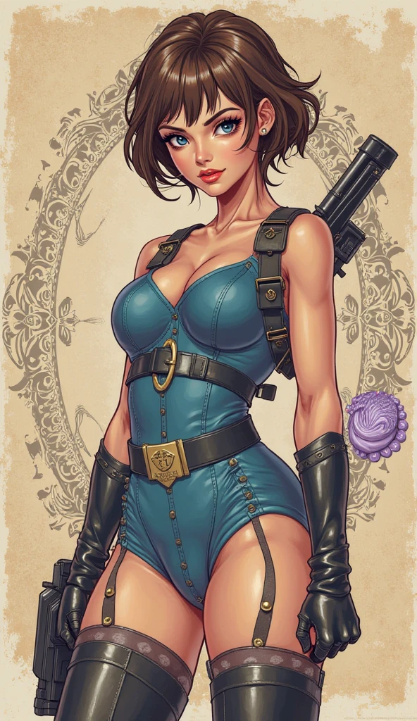 pinup. dieselpunk, rubenesque