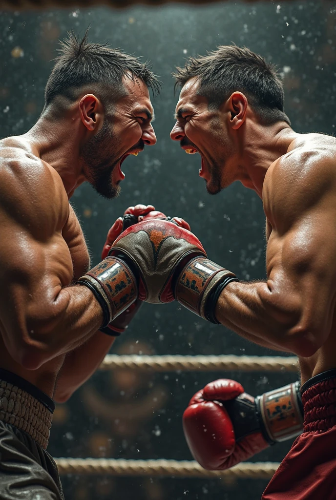 (a thrilling arm wrestling match),(dramatic lighting),(muscular arms),(intense facial expressions),(crowd cheering),(sweat dripping),(tension-filled atmosphere),(powerful grip),(veins popping),(competitive spirit),(determined eyes),(strong determination),(match of strength),(prize trophy),(muscle definition),(adrenaline rush),(grit and determination),(clenched fists),(arm wrestling tournament),(display of power),(pure strength),(fierce competition),(muscle flexing),(high stakes),(victory or defeat),(strength test),(aggressive posture),(intense rivalry),(emotional rollercoaster),(winning gesture),(fighting spirit),(physical exertion),(crowd anticipation),(energy and power),(jaw-dropping strength),(ultimate showdown),(arms of steel),(mountainous challenge),(mighty warriors),(champion's aura),(victorious celebration),(test of endurance),(heroic struggle),(unyielding determination),(forceful grip),(strain and effort),(clash of titans),(unbreakable will),(action-packed showdown),(epic athletic feat),(triumphant moment)
(best quality,highres:1.2),(ultra-detailed),(realistic:1.37),(dramatic lighting),(powerful atmosphere),(intense action),(dynamic composition),(vivid colors),(bokeh),(muscle definition emphasized),(sharp focus),(expertly rendered),(captivating energy),(sweat and texture),(emotion captured),(impeccable details),(breath-taking intensity),(impressive realism),(masterful skill),(unforgettable spectacle)
