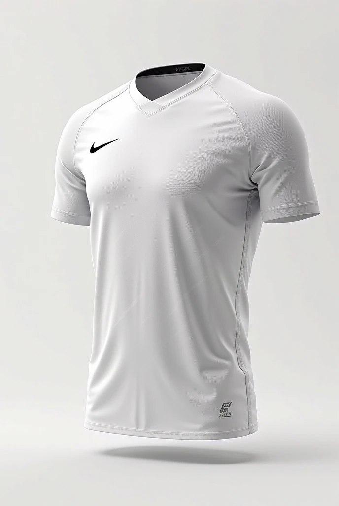 un magnifique maillot de football chrétien , Présentant une couleur blanche dominante, style minimal