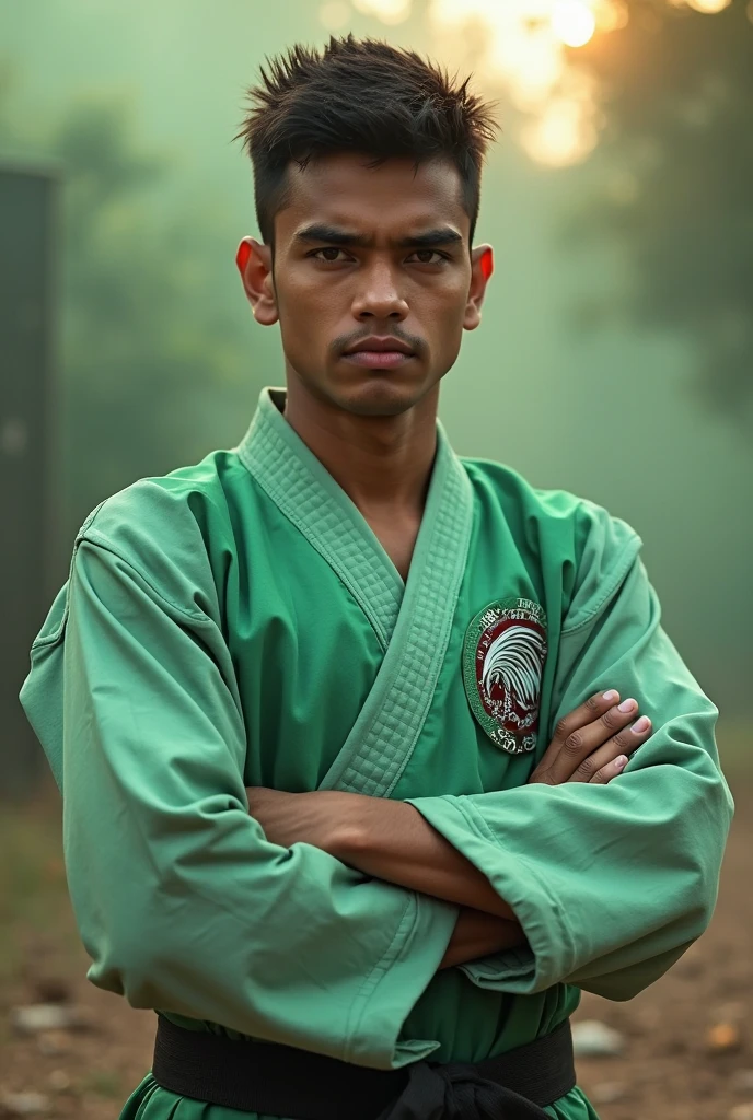 Foto RAW em sequencia, a picture of a handsome Indonesian man, corpo grande nu, pele suingada, estilo de cabelo baixo desfade, rosto atraente, corpo inteiro, pele brilhante, detalhes corporais, tatuagens, 4k, 8k, melhoramento de cores 100%, quality restoration 100%, super 100 restoration%, cor tonada fria, high color grading, High viewing angle, bright color graduation, campo