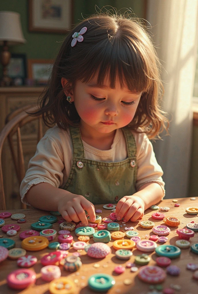 (masterpiece: 1.2), (best quality), (ultra detailed), (8k, 4k, intricate), (highly detailed: 1.2),A girl with a sticker collection book, colorful illustrations, vintage style, nostalgic memories, detailed stickers, vibrant colors, soft pastel tones, natural lighting, high resolution, whimsical atmosphere.