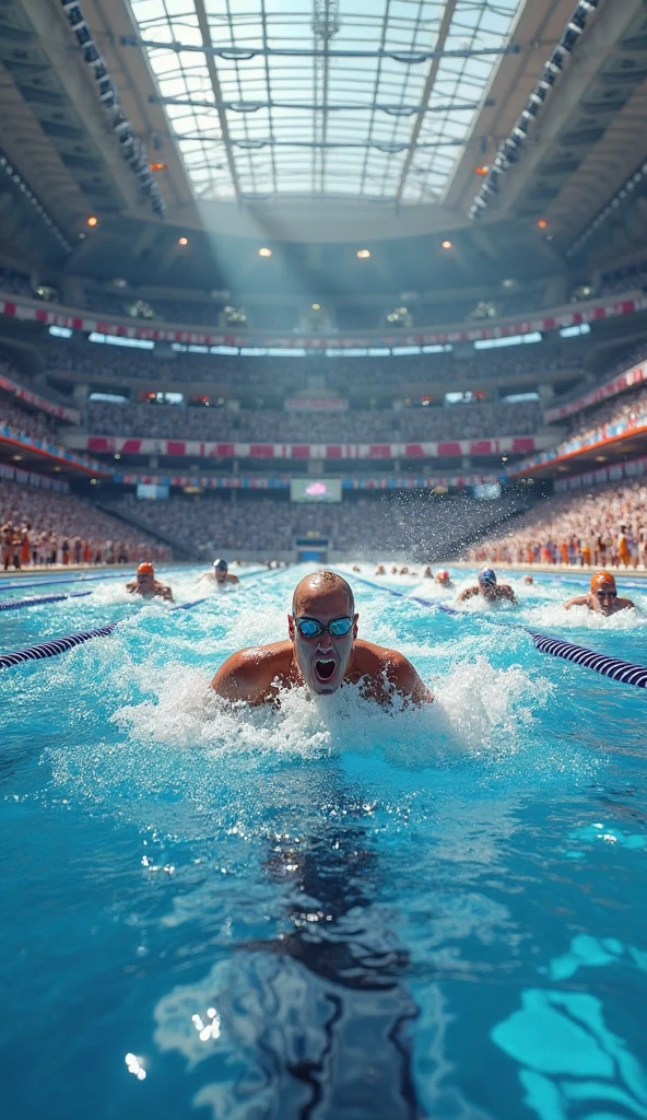 Messi as swimmer