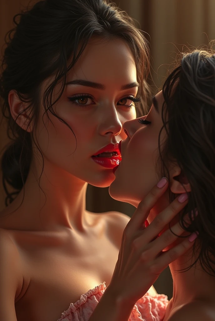 there is a man and woman that are hugging each other, Por Irakli Nadar, carnal ) Wet, Davide Sorrenti placeholder image, sensual 8K lighting, Reylo beijando, Directed by: Micha Klein, cabelos molhados, description, Directed by: Tadashi Nakayama, wet flowing hair, Directed by: Galen Dara, inspirado por Nan Goldin, wet lips
