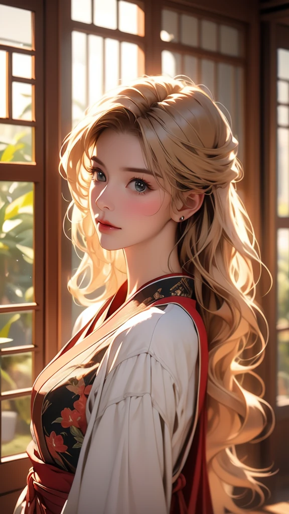 ((best quality)), ((masterpiece)), (detailed), NSFW, small breasts, prominent collarbones, skinny arms, flat stomach, visible hip bones, long hair, red hair, white hair, blonde hair, dark hair, ponytail, thick ponytail, heavy ponytail, Realistic Shadows, Detailed skin, Very small breasts, Hair Ribbon, Very detailed, highly detailed face, Perfect face shape, Perfect lips, Perfect nose, Correct beautiful eyes, Watching Viewer, Best Quality, Single Girl, No bra, No panties, Solo