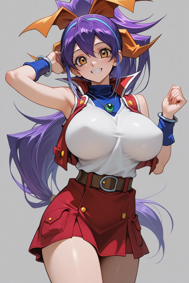 Anime illustration、highest quality、Plump 、Perfect proportions、School festival、Tube top、overwhelmingly big breasts、very thick thighs、Beautiful, shining eyes、Cowboy Shot、smile、Noise Reduction