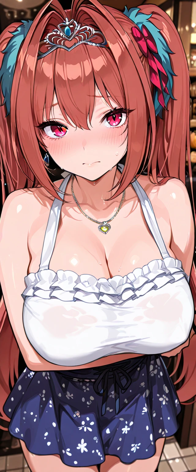 Front view, 1girl, solo, anatomically correct, completely naked, red hair, straight hair, long hair, beautiful green eyes, lustful expression, seductive expression, erotic, horny, mouth open, cum on her face, semen on her face, semen on her nose, cum on her nose, cum on her cheeks, cum on her forehead, a lot of cum, loads of cum, a huge amount of cum on her face, completely naked, huge tits , enormous tits, enormously big breasts, huge breasts, immense breasts, immensely large breasts, naked breasts, grabbing her breasts with her hands, squeezing her breasts together, squeezing her breasts with her hands, groping her own breasts, her hands squeezing her breasts, grabbing her breasts with her hands, squeezing her breasts together, squeezing her breasts with her hands, groping her own breasts, her hands squeezing her breasts , grabbing her breasts with her hands, squeezing her breasts together, squeezing her breasts with her hands, groping her own breasts, her hands squeezing her breasts , grabbing her breasts with her hands, squeezing her breasts together, squeezing her breasts with her hands, groping her own breasts, her hands squeezing her breasts , cum on her face, semen on her face, semen on her nose, cum on her nose, cum on her cheeks, cum on her forehead, a lot of cum, loads of cum, a huge amount of cum on her face,naked arms, bare neck, bare collarbone, bare shoulders, bare hands, anatomically correct hands, bare waist, cum on her face, semen on her face, semen on her nose, cum on her nose, cum on her cheeks, cum on her forehead, a lot of cum, loads of cum, a huge amount of cum on her face, 8k, best quality