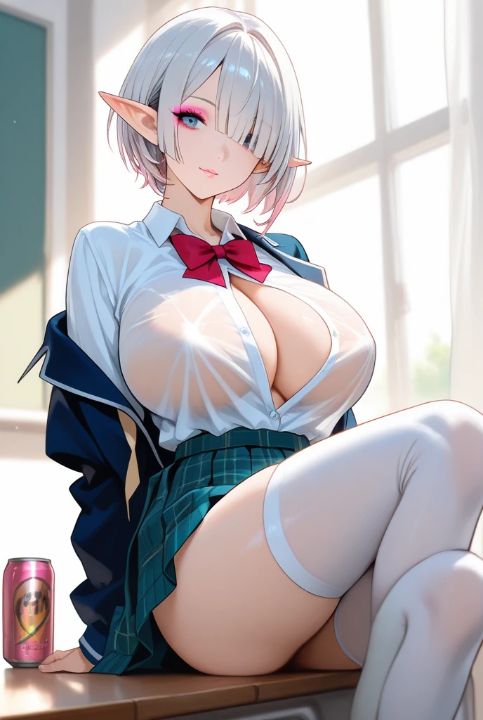 Pubic hair is visible,white skinned,Liquid moist
