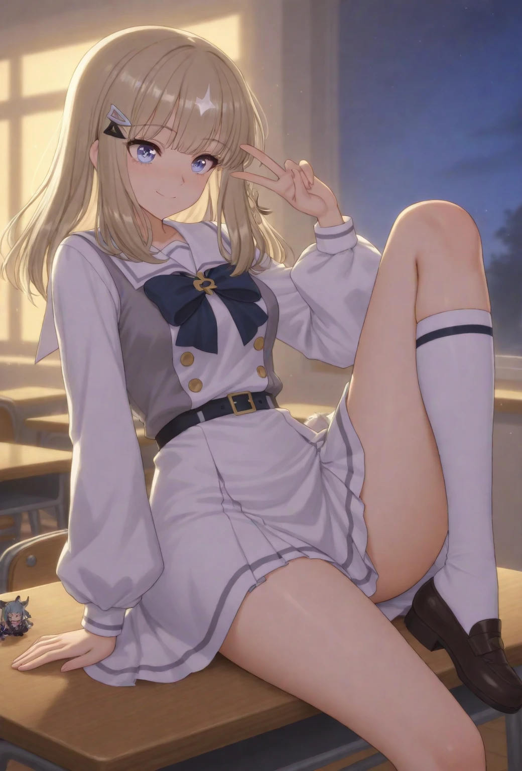 (Browsing Caution:0.99)、beautiful girl, (Roll up your skirt), Looking into the camera, Angle from below, Short skirt, Squat, A shy smile, Beautiful Skin, ((Highest quality, 16K, Tabletop: 1.3)), 1 Girl, The light shines on your face, Highly detailed face, Highly detailed lips, Beautiful Eyes、Realistic Skin、Cute design panties、shaving、Various Hair Styles、Different color uniforms、Natural clothes、Detailed panties、Spread your legs、sit、Squat、Long skirt