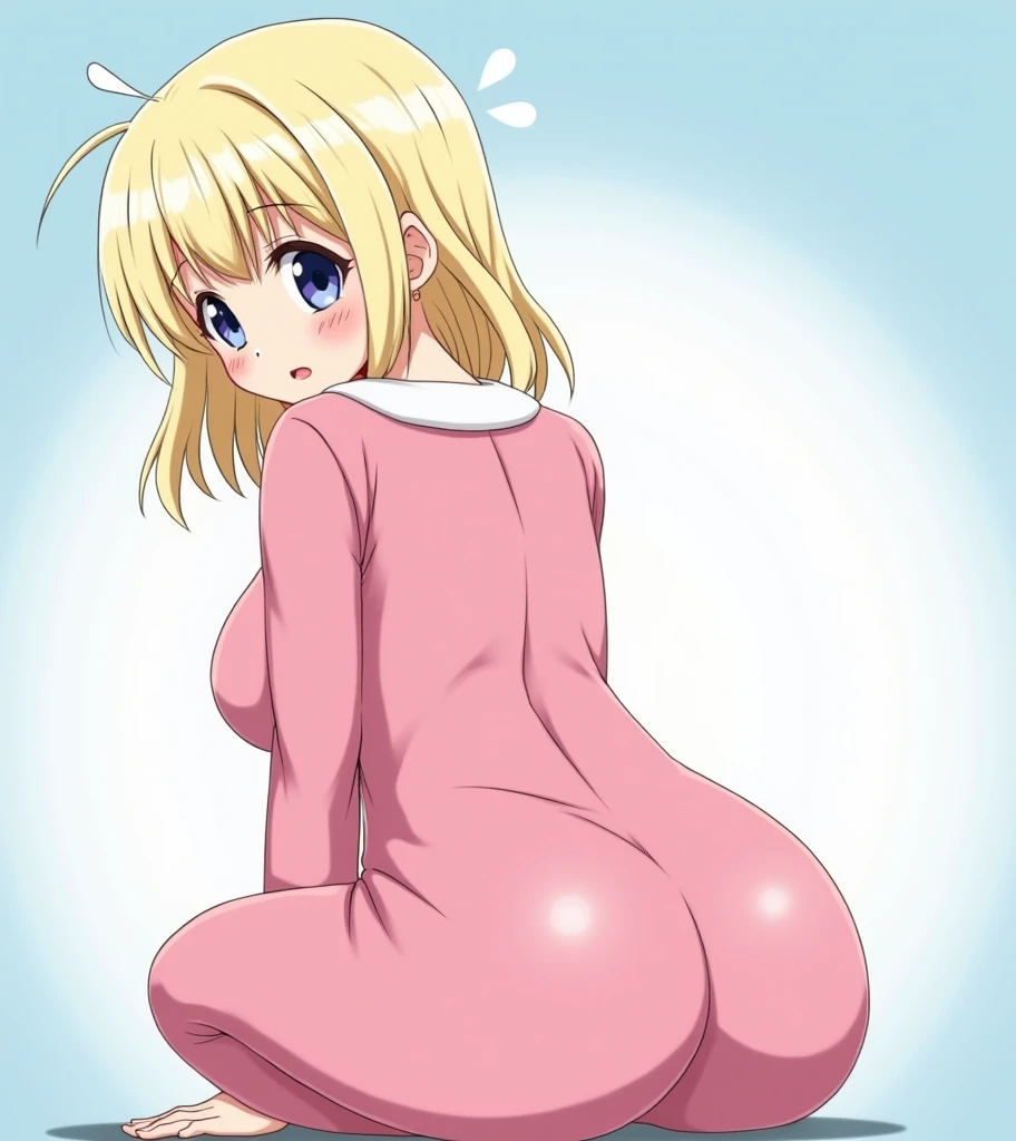 1girl, ppgzmmk, long hair, blonde hair, hair bow, blunt bangs, ponytail, red eyes, bright pupils,masterpiece, expensive quality, very_expensive_solve, big_file size, full color,(completely nude:1.2),pussy,niplles,