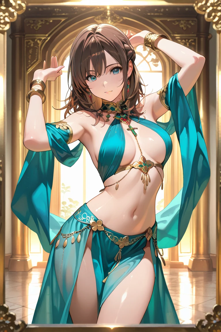 anime girl in a bikini with a sword and a cape, extremely detailed artgerm, seductive anime girl, beautiful alluring anime woman, anime goddess, artgerm. anime illustration, a beautiful fantasy empress, artgerm on artstation pixiv, style of artgerm, ! dream artgerm, ig model | artgerm, like artgerm, (beautiful Cute face:1.3),
