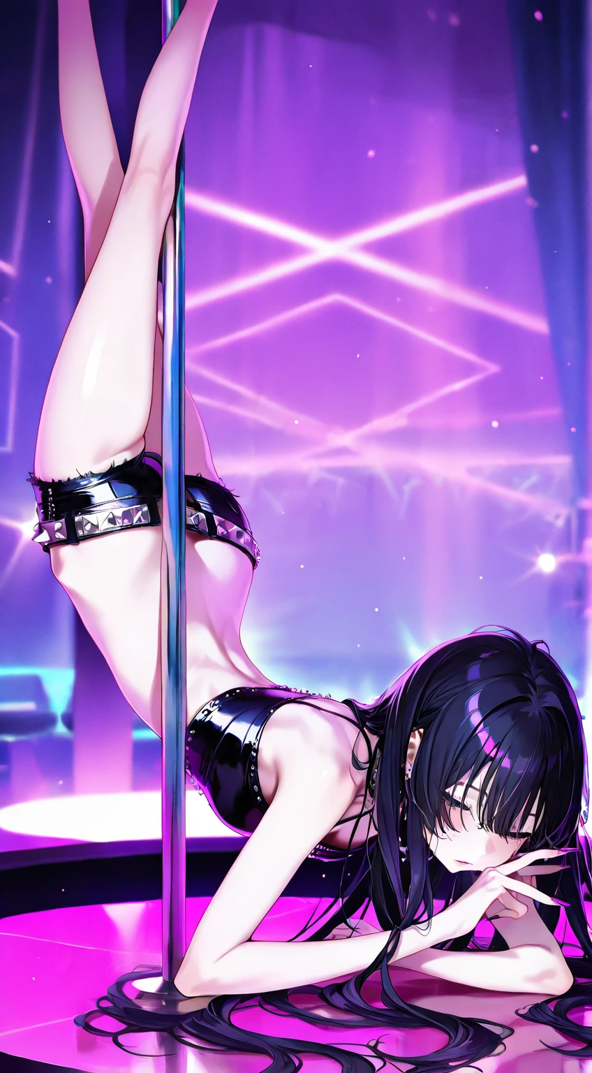 Woman in bikini and high heels Standing on stage Tifa Lockhart