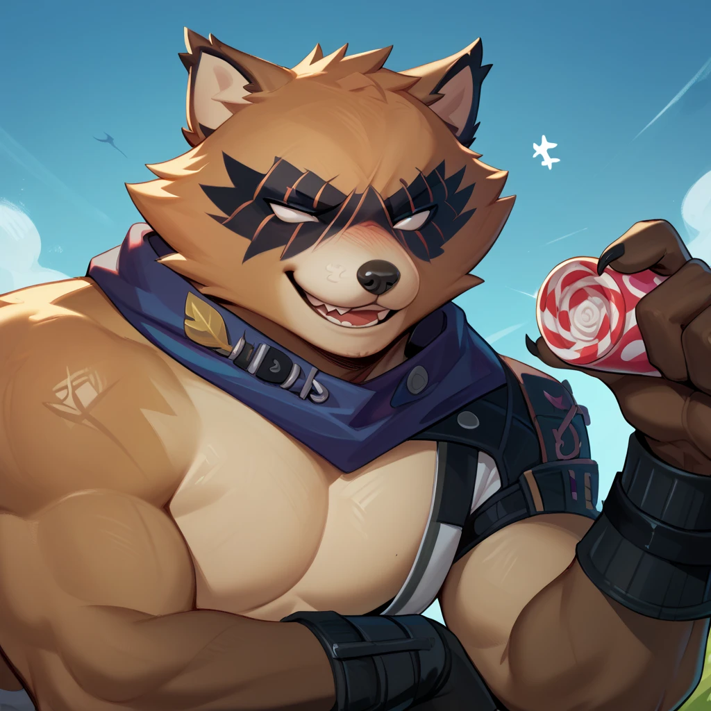 Super muscular adult male boar beastman,Blindfold,(wear a sports uniform:1.5),Some guys cum in my face,(Surrounded by red and black erect penises:1.2),(a large amount of semen on the face and body,:2),night,Outdoor,Handjob,(Licking a huge red and black penis),(Nipple ring piercing:1.2),Head grabbed,Brown fur,Black hair and beard,Deep Throat