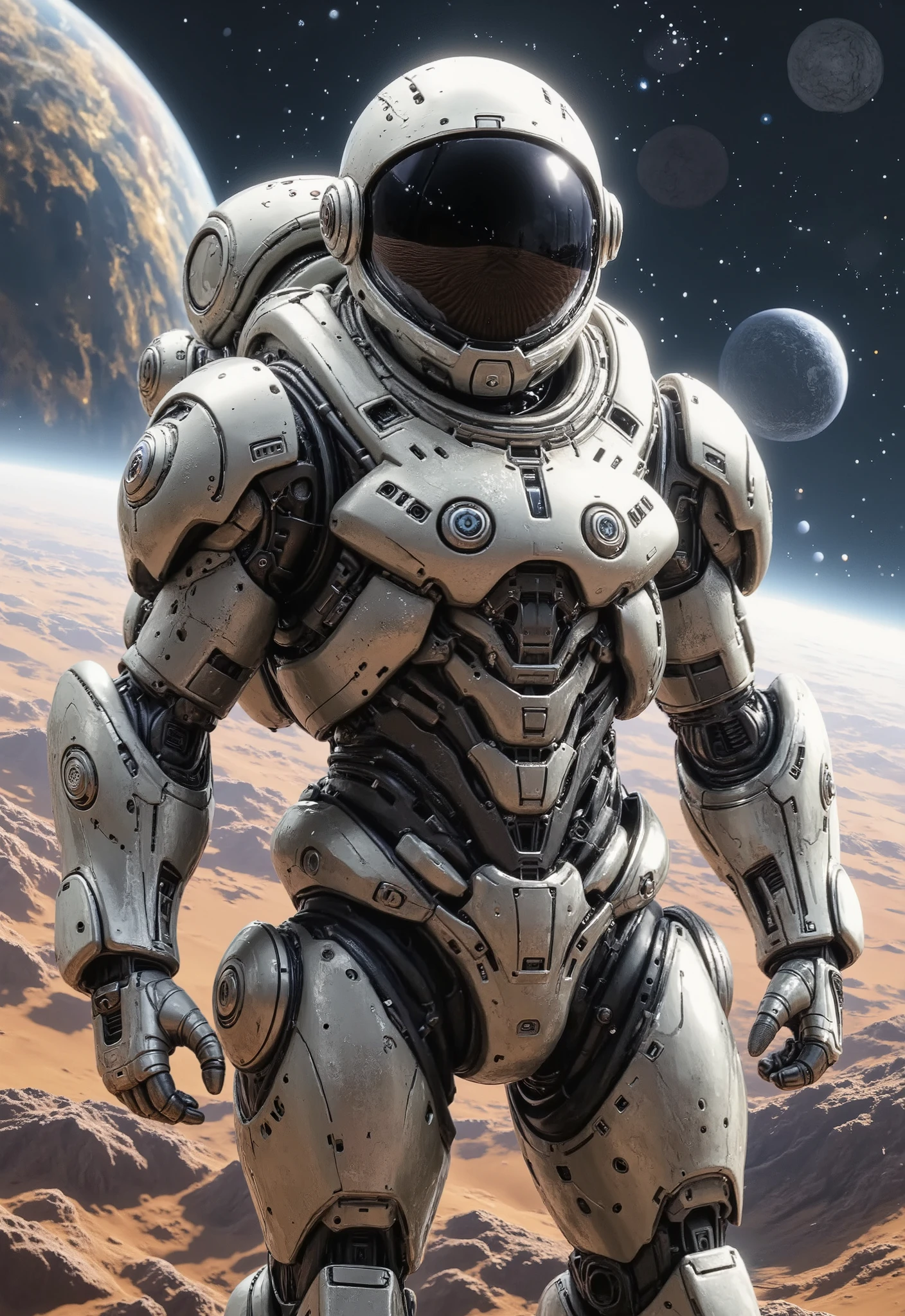 Astronaut Costume in every detail in its design, Every trace of how , references classic cinematic HD 4K costumes