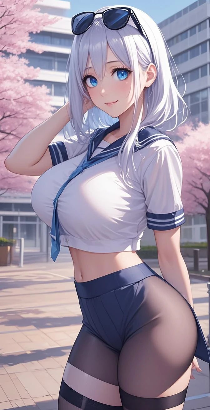 muste piece、masterpiece、highest quality、Super detailed、High resolution、8K portrait、Unity 8k壁紙のHigh definitionCG、cute type little:1.5、Lori:1.5、Highly detailed CG unity 8k wallpaper、Realistic、real person、 portrait photography、shiny skin、High definition、(:1.2)、(1 girl)、beautiful clear eyes、extremely detailed description、delicate face、nice lips、slender body、medium breasts 同 thin waist、thin legs、(Atlantic stadium track:1.6)、1 girl, cute type, perfect face, seriously, (blush:1.5),(silver hair long hair:1.3),medium breasts 同,((short sleeve gym clothes:1.2)),(((clothes lift:1.5))), (((I have nipples))),(spread legs:1.2),(pussy:1.2),(((climax in vagina:1.5))),(turn body forward:1.5)