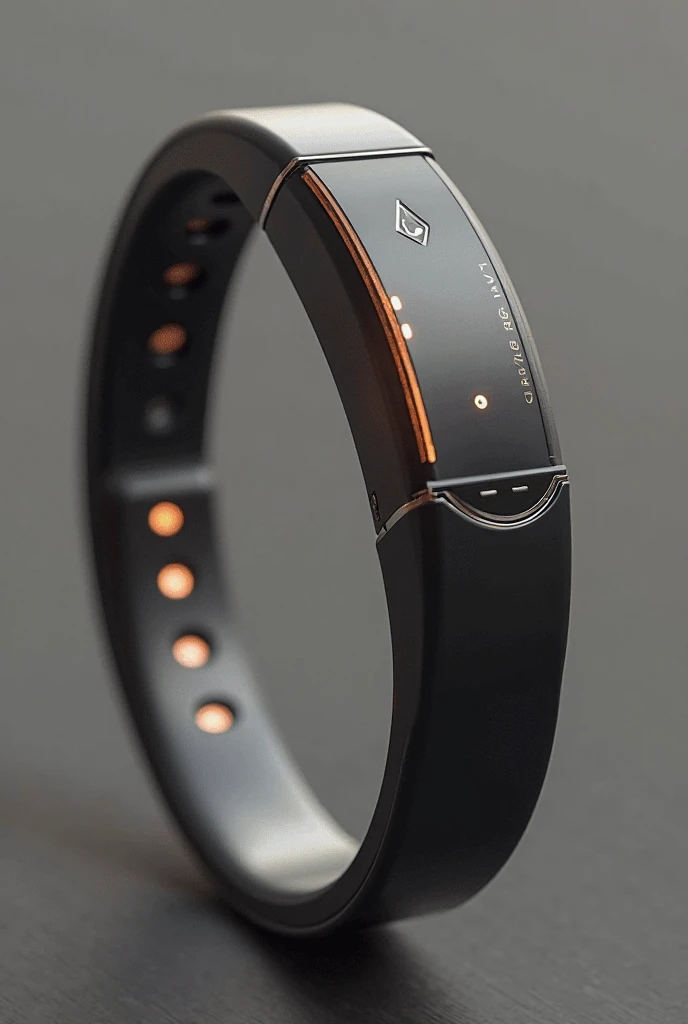Men's bracelet on hand in steel and neoprene