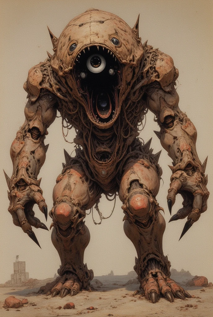 (kesulu),freehand sketching,english_text,scales,realistic,shap_teeth,text focus,monster,no humans,, english text,eldritch abomination, text focus, realistic, artist name,creature, character name,note,bloodcurdling,<lora:kesulu-000014:0.8>